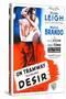 A Streetcar Named Desire, French Movie Poster, 1951-null-Stretched Canvas