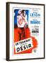 A Streetcar Named Desire, French Movie Poster, 1951-null-Framed Art Print