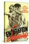 A Streetcar Named Desire, German Movie Poster, 1951-null-Stretched Canvas