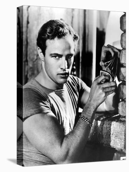 A Streetcar Named Desire, Marlon Brando, 1951, Playing Cards-null-Stretched Canvas