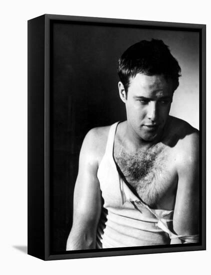 A Streetcar Named Desire, Marlon Brando, 1951-null-Framed Stretched Canvas