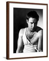 A Streetcar Named Desire, Marlon Brando, 1951-null-Framed Photo