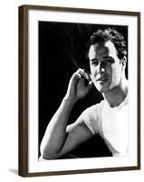 A Streetcar Named Desire, Marlon Brando, 1951-null-Framed Photo