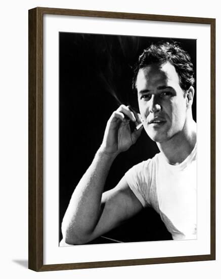 A Streetcar Named Desire, Marlon Brando, 1951-null-Framed Photo