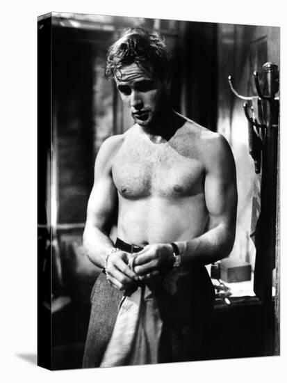 A Streetcar Named Desire, Marlon Brando, 1951-null-Stretched Canvas