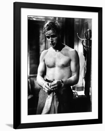 A Streetcar Named Desire, Marlon Brando, 1951-null-Framed Photo