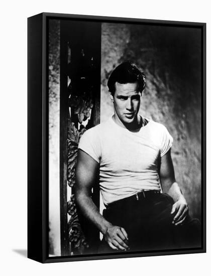 A Streetcar Named Desire, Marlon Brando, 1951-null-Framed Stretched Canvas