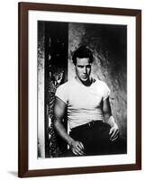 A Streetcar Named Desire, Marlon Brando, 1951-null-Framed Photo