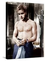 A Streetcar Named Desire, Marlon Brando, 1951-null-Stretched Canvas