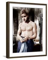 A Streetcar Named Desire, Marlon Brando, 1951-null-Framed Photo