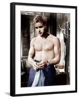 A Streetcar Named Desire, Marlon Brando, 1951-null-Framed Photo