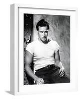 A Streetcar Named Desire, Marlon Brando 1951-null-Framed Photo