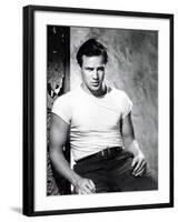 A Streetcar Named Desire, Marlon Brando 1951-null-Framed Photo