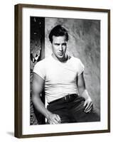 A Streetcar Named Desire, Marlon Brando 1951-null-Framed Photo