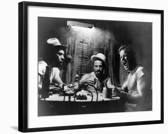 A Streetcar Named Desire, Nick Dennis, Rudy Bond, Marlon Brando, 1951-null-Framed Photo