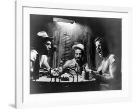 A Streetcar Named Desire, Nick Dennis, Rudy Bond, Marlon Brando, 1951-null-Framed Photo