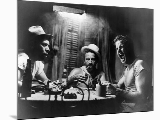 A Streetcar Named Desire, Nick Dennis, Rudy Bond, Marlon Brando, 1951-null-Mounted Photo