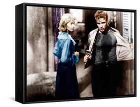 A Streetcar Named Desire, Vivien Leigh, Marlon Brando, 1951-null-Framed Stretched Canvas