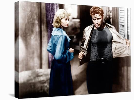 A Streetcar Named Desire, Vivien Leigh, Marlon Brando, 1951-null-Stretched Canvas