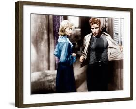 A Streetcar Named Desire, Vivien Leigh, Marlon Brando, 1951-null-Framed Photo