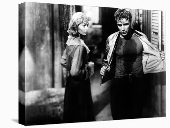 A Streetcar Named Desire, Vivien Leigh, Marlon Brando, 1951-null-Stretched Canvas