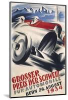 A Striking Poster for the Grand Prix of Switzerland Held at Bern-null-Mounted Photographic Print