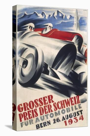 A Striking Poster for the Grand Prix of Switzerland Held at Bern-null-Stretched Canvas