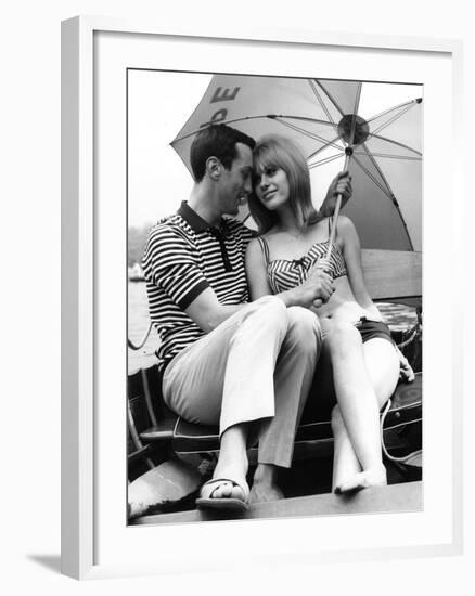 A Stripy Romance-null-Framed Photographic Print