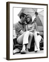 A Stripy Romance-null-Framed Photographic Print