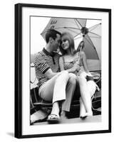 A Stripy Romance-null-Framed Photographic Print