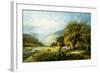 A Stroll Along the River-Melrose Andrew-Framed Giclee Print