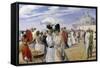 A Stroll at the Seaside, Ostend-Carl Hermann Kuechler-Framed Stretched Canvas
