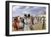 A Stroll at the Seaside, Ostend-Carl Hermann Kuechler-Framed Giclee Print