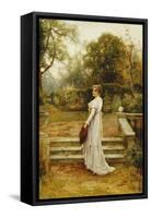 A Stroll in the Garden-Ernest Walbourn-Framed Stretched Canvas