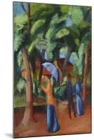 A Stroll in the Park, 1914-August Macke-Mounted Giclee Print