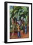 A Stroll in the Park, 1914-August Macke-Framed Giclee Print