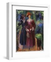 A Stroll in the Park, 1915-1918-William James Glackens-Framed Giclee Print