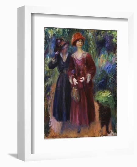 A Stroll in the Park, 1915-1918-William James Glackens-Framed Giclee Print