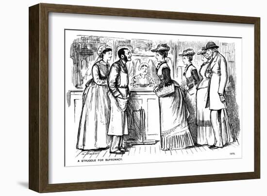 A Struggle for Supremacy, 1875-George Du Maurier-Framed Giclee Print