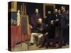 A Studio at Batignolles (Homage to Manet)-Henri Fantin-Latour-Stretched Canvas