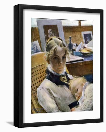 A Studio Idyll: The-Carl Larsson-Framed Giclee Print