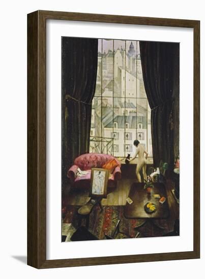 A Studio in Montparnasse-Christopher Richard Wynne Nevinson-Framed Giclee Print