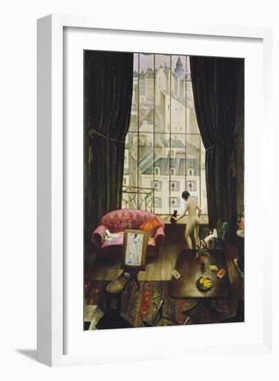 A Studio in Montparnasse-Christopher Richard Wynne Nevinson-Framed Giclee Print