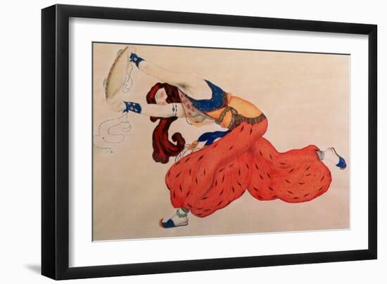 A Study for a Figure of a Dancer for Scheherazade-Leon Bakst-Framed Giclee Print