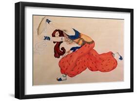 A Study for a Figure of a Dancer for Scheherazade-Leon Bakst-Framed Giclee Print