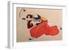 A Study for a Figure of a Dancer for Scheherazade-Leon Bakst-Framed Giclee Print