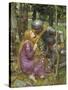 A Study for La Belle Dame Sans Merci-John William Waterhouse-Stretched Canvas