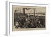 A Study from Life on Prince's Landing Stage, Liverpool, Destroyed by Fire 28 July 1874-Charles Green-Framed Giclee Print