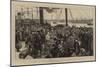 A Study from Life on Prince's Landing Stage, Liverpool, Destroyed by Fire 28 July 1874-Charles Green-Mounted Giclee Print