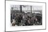 A Study from Life on Prince's Landing Stage, Liverpool - Destroyed by Fire July 28, 1874-null-Mounted Giclee Print